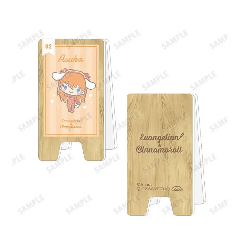 Evangelion x Cinnamoroll Signboard Style Memo Stand Asuka (B)