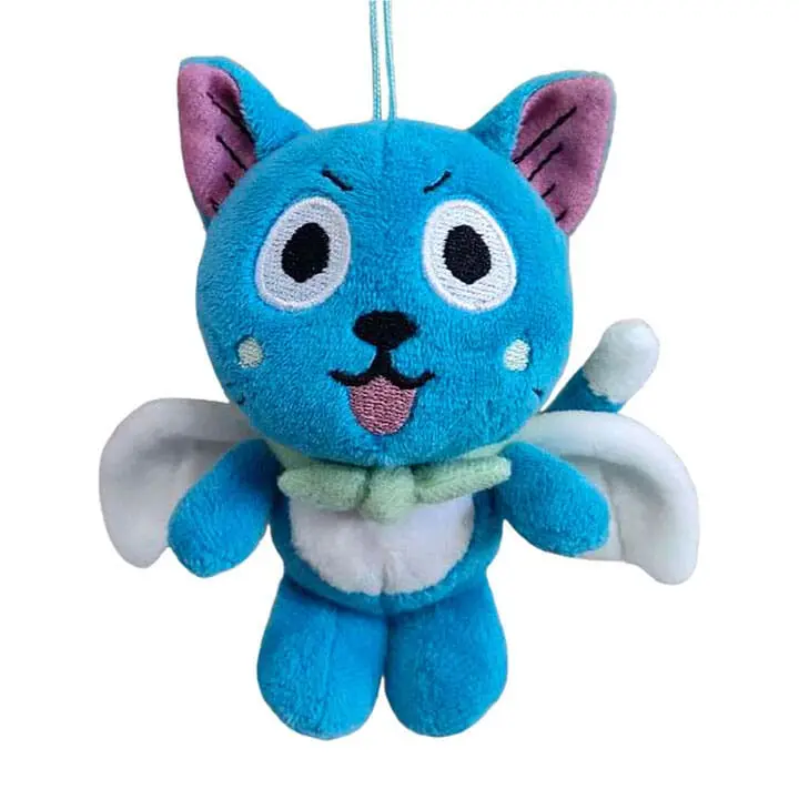 Fairy Tail Plüschfigur mit Schlüsselanhänger Happy 10 cm