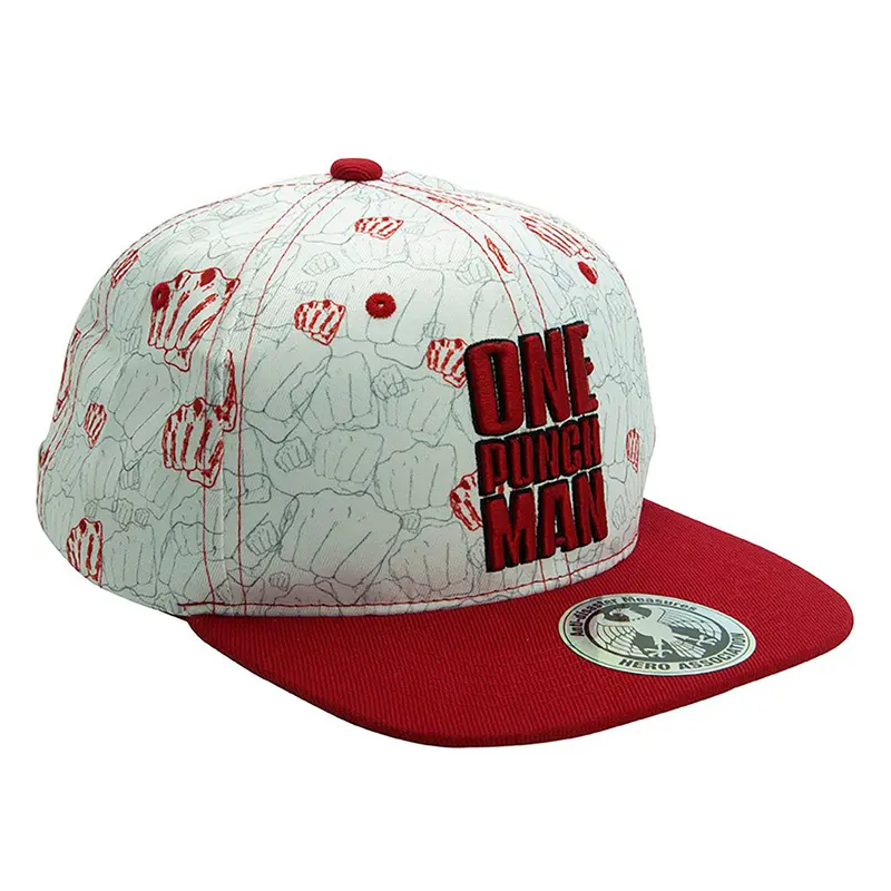 Fäuste Snapback Cap, One Punch Man, Beige & Rot