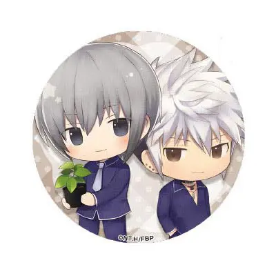 Fruits Basket CharaToria Button Yuki Soma & Hatsuharu Soma