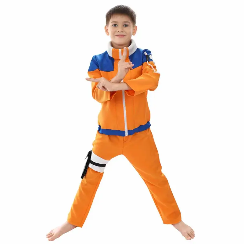 Genin Kinderkostüm für Naruto Fans, Uzumaki Ninja Kinder Kostüm, Größen