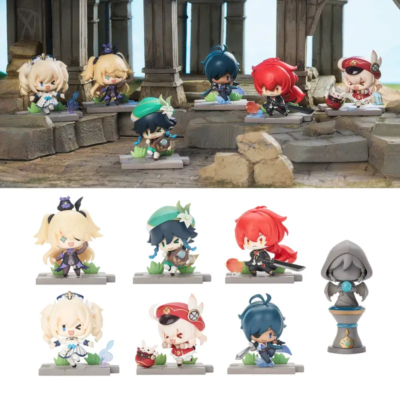 Genshin Impact - Battle Stance Mystery Box - Mondstadt Mini-Figuren - Blindbox - Einzelbox - miHoYo