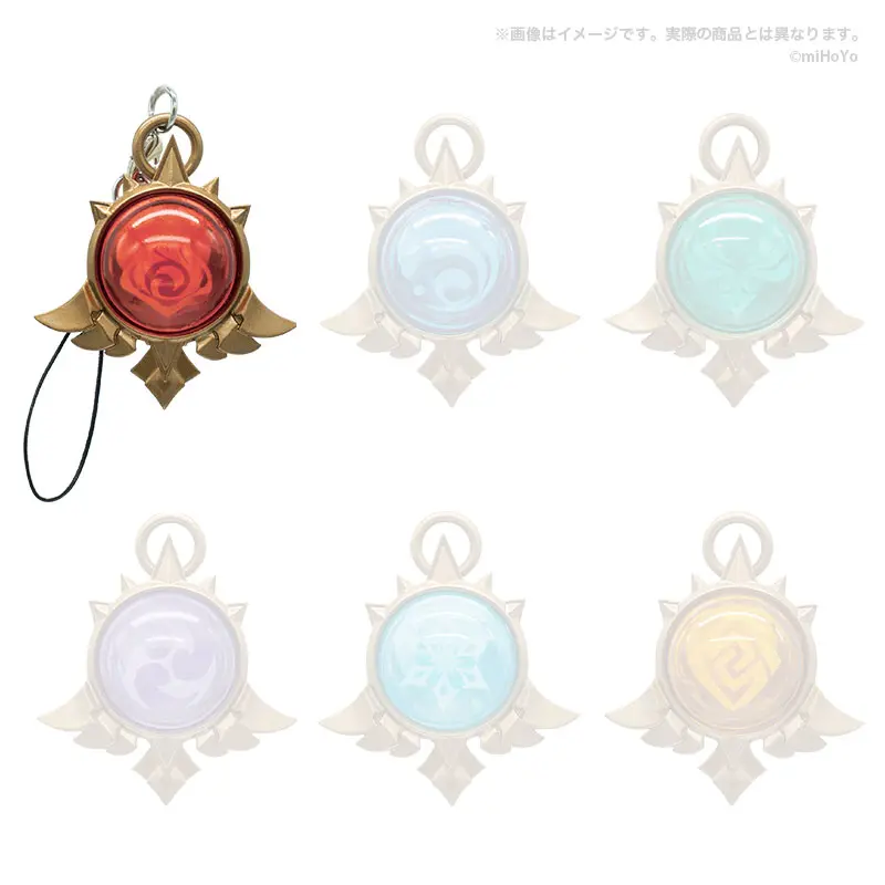 Genshin Impact God's Eye Mondstadt Vision Gashapon Anhänger Pyro