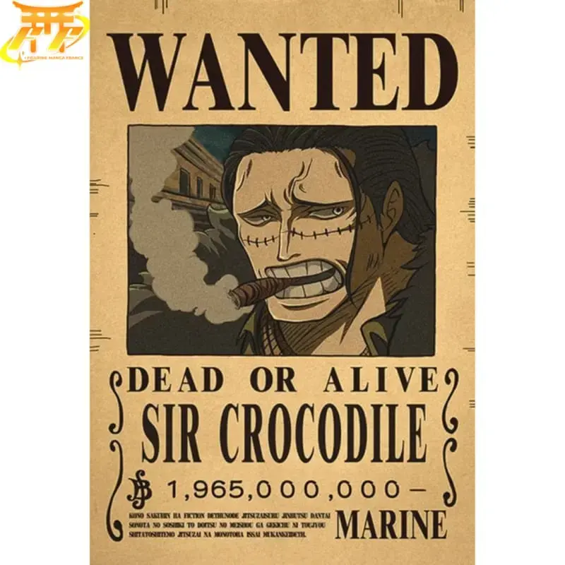 Gesuchtes Krokodil- Poster – One Piece