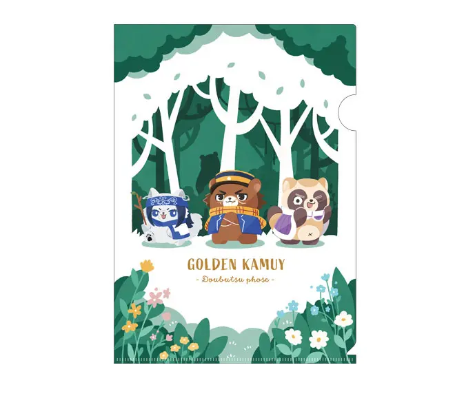 Golden Kamuy Animalphose Clearfile Sugimoto & Asirpa & Shiraishi