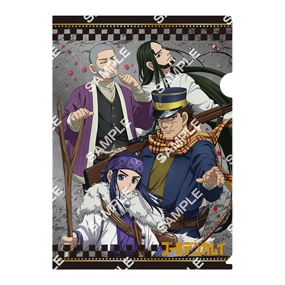 Golden Kamuy Limited Flat Gashapon Clearfile Group (A)