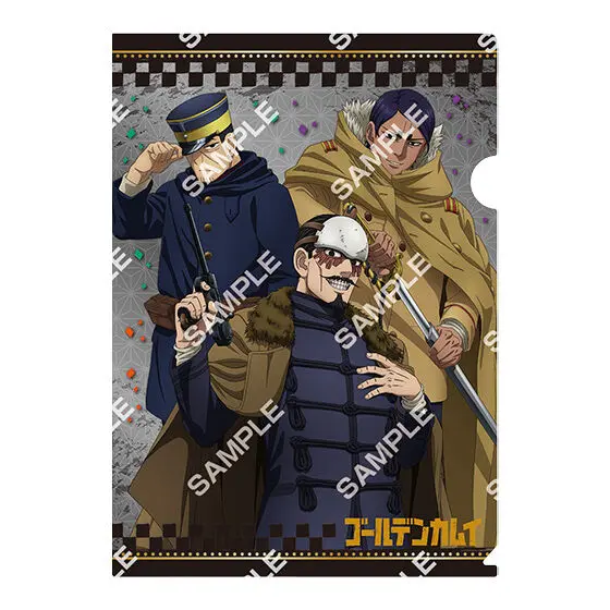Golden Kamuy Limited Flat Gashapon Clearfile Group (B)
