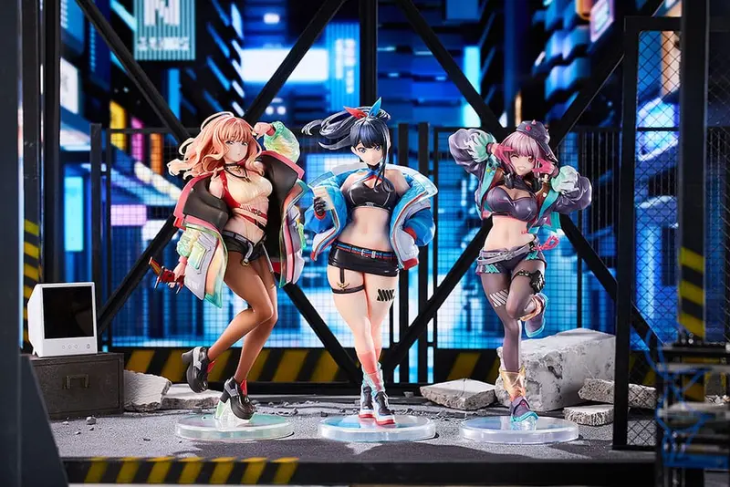 Gridman Universe PVC Statuen 3er-Pack 1/7 Rikka Takarada, Akane Shinjo, Yume Minami