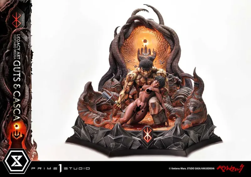 Guts & Casca Ultimate Legacy Art Kentaro Miura Statue 1/4 72 cm Berserk