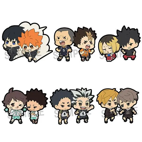 Haikyu!! Gummi-Anhänger 6 cm Sortiment Buddy Collection (6)