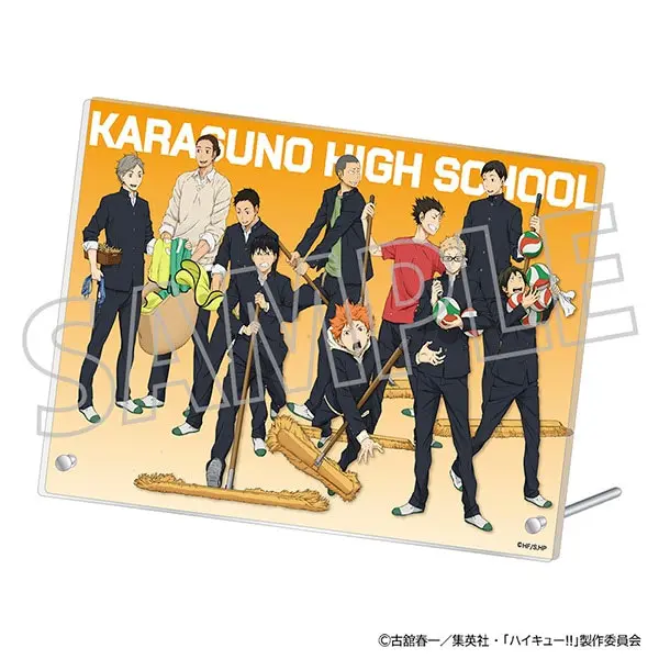 Haikyuu!! Art Panel Aufsteller Karasuno High School "Cleaning"