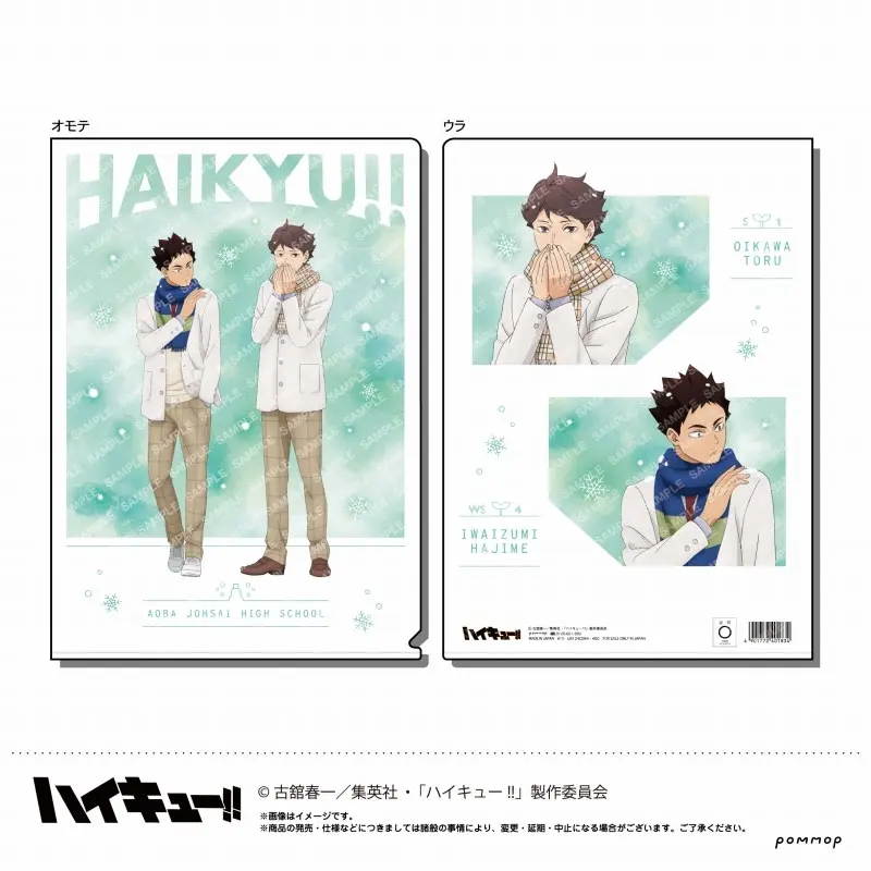 Haikyuu!! Clearfile Toru Oikawa & Hajime Iwaizumi Weather Ver.