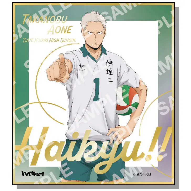 Haikyuu!! Foil Shikishi Takanobu Aone