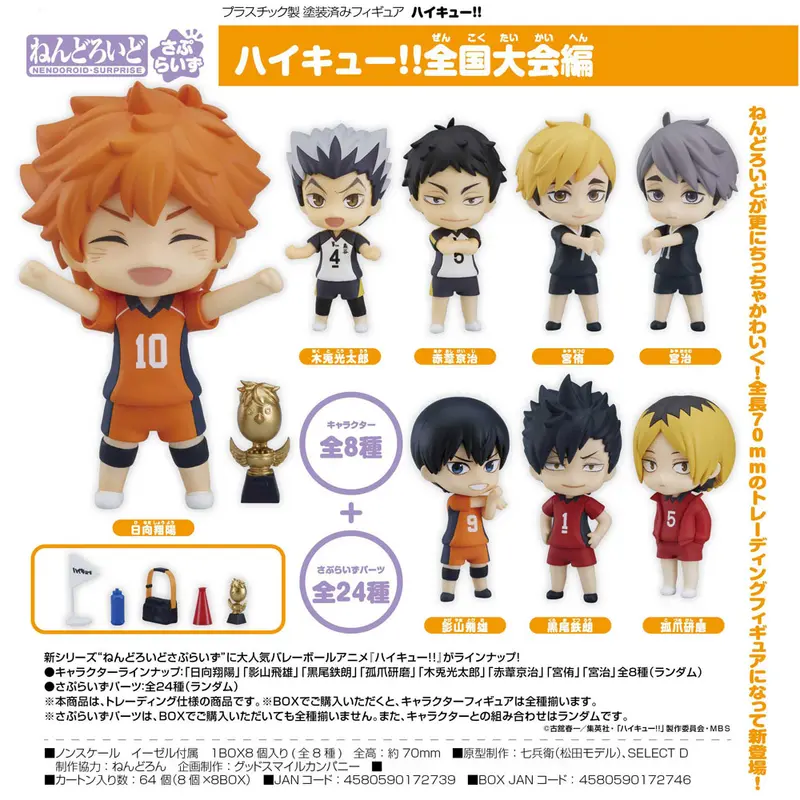 Haikyuu!! Nendoroid Surprice! Figuren Nationals Arc *Set*