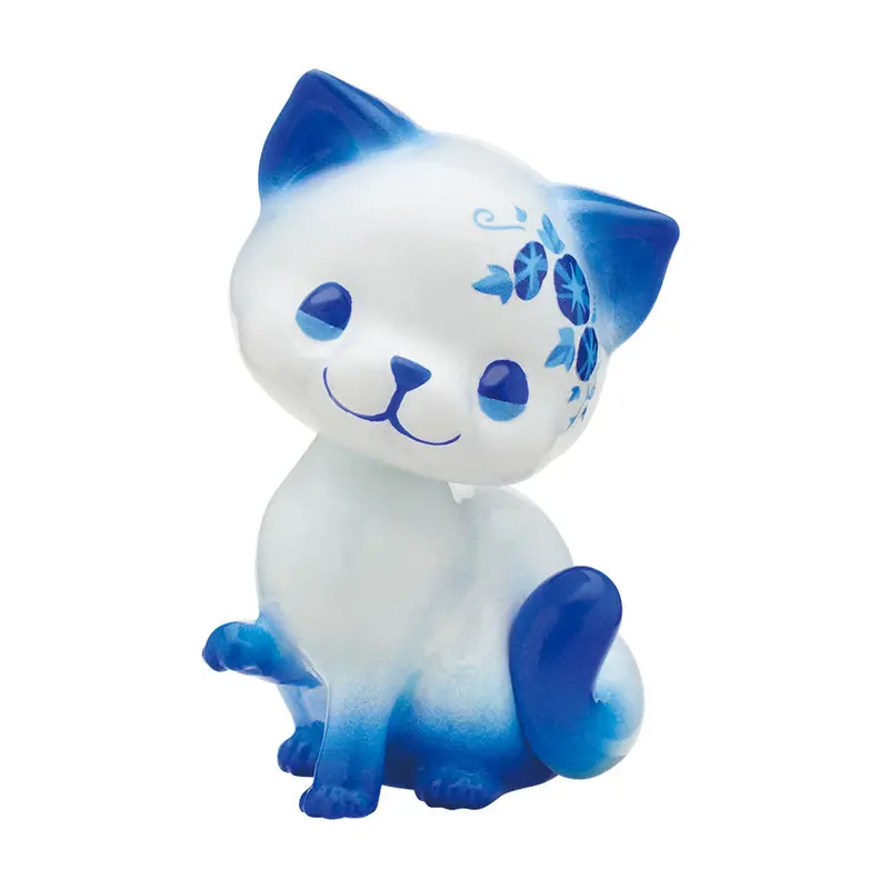 Hananeko Gashapon Figur "Blaue Prunkwinde"