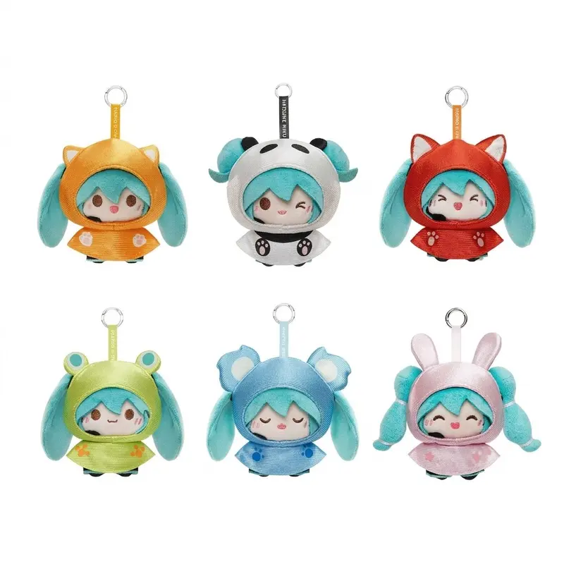 Hatsune Miku - Regenmantel Serie - Mini Plüsch-Anhänger - Blind Box - Einzelbox