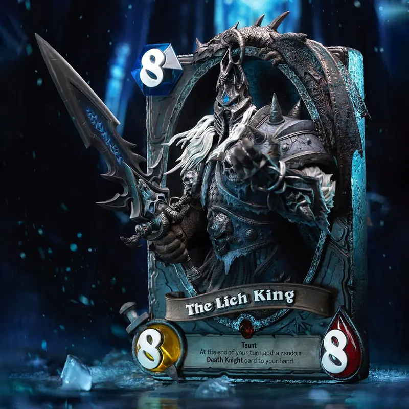 Hearthstone 3D Art Frame Statue The Lich King 31 cm