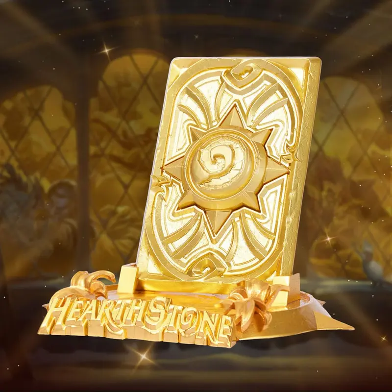 Hearthstone Replika Golden Celebration Card Back 10 cm