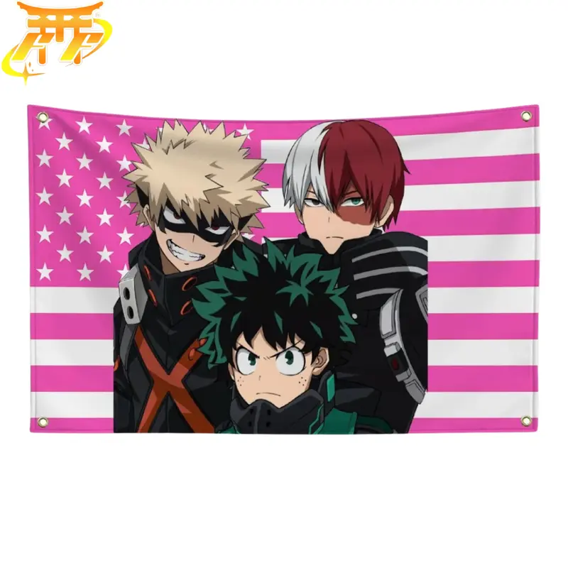 „Helden-Trio“ Flagge – My Hero Academia