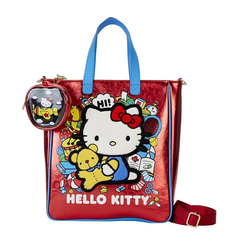 Hello Kitty 50th Anniversary, Sanrio Tragetasche & Geldbörse - Loungefly