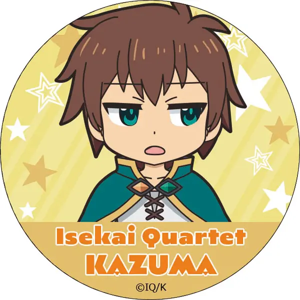 Isekai Quartet Button Kazuma Sato