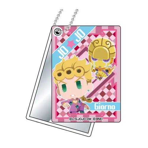Jojo's Pitter-Patter Pop Golden Wind Spiegelanhänger Giorno Giovanna