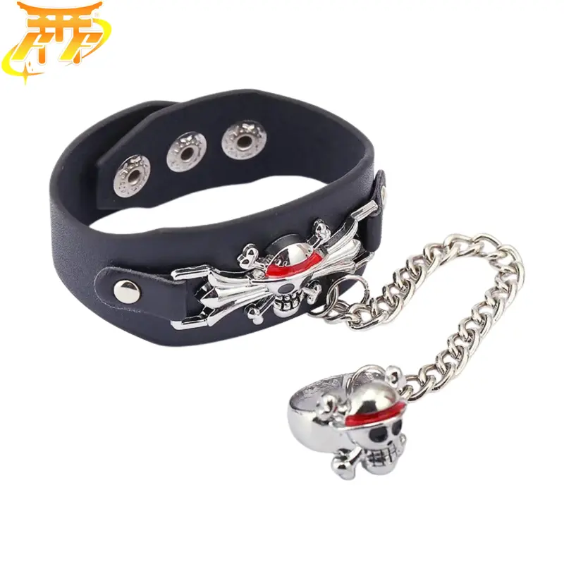 „Jolly Roger Luffy“ Armband + Ring – One Piece