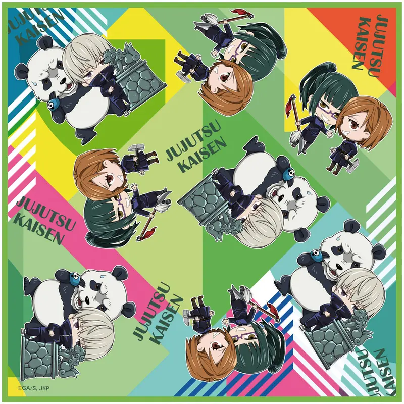Jujutsu Kaisen Handtuch Panda & Toge & Nobara & Maki