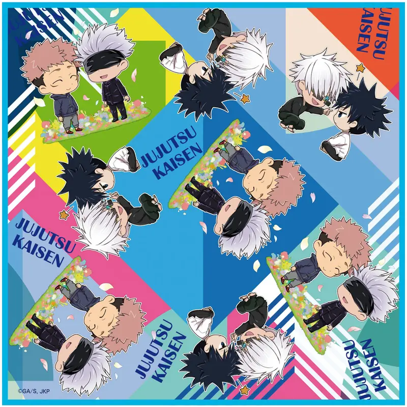 Jujutsu Kaisen Handtuch Yuji & Megumi & Gojo