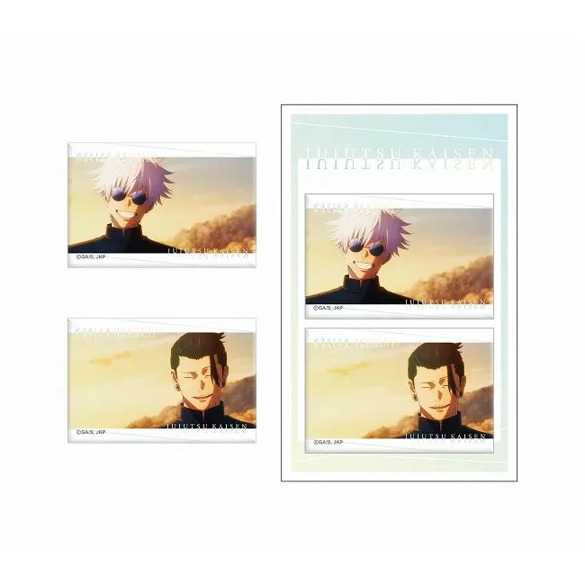 Jujutsu Kaisen Kaidama/Tamaori Scene Photo Button-Set Satoru Gojo & Suguru Geto