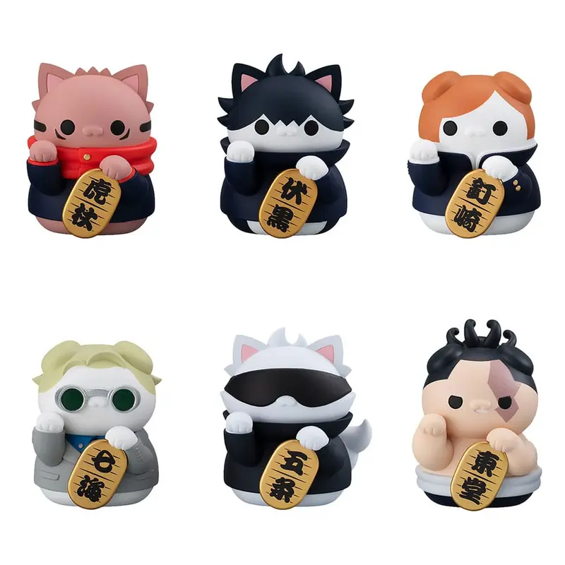 Jujutsu Kaisen Mega Cat Project 6 Sammelfiguren Fortune Cats 7 cm