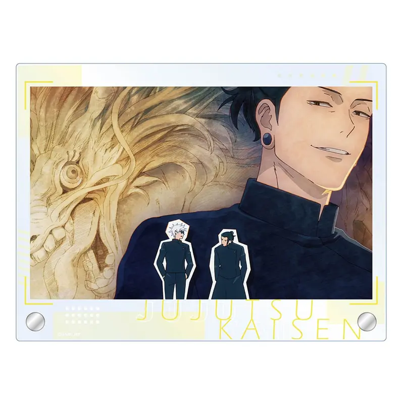 Jujutsu Kaisen Scene Photograph XL Aufsteller mit Metallfuß Gojo & Geto