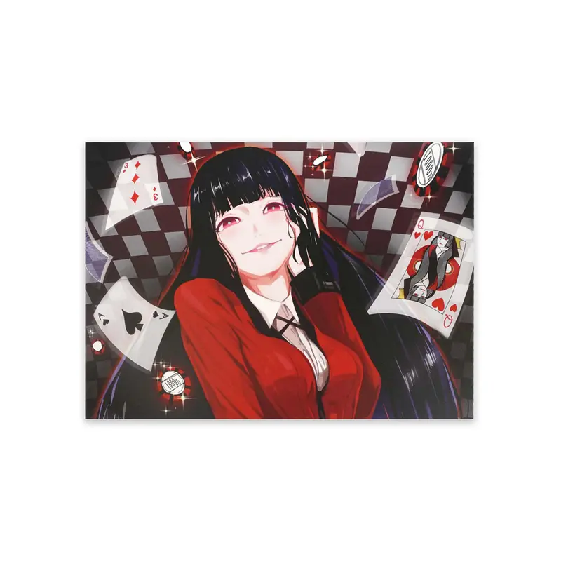 Kakegurui - Yumeko Jabami Wandbild - Poster Hartschaumplatte - 30x42cm - Anime Mura