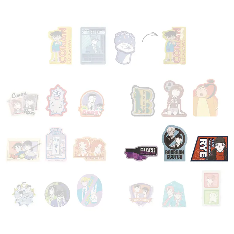 [Kuji] Detective Conan Ichiban Kuji File.2 F-Prize Sticker-Set "Bourbon & Scotch"