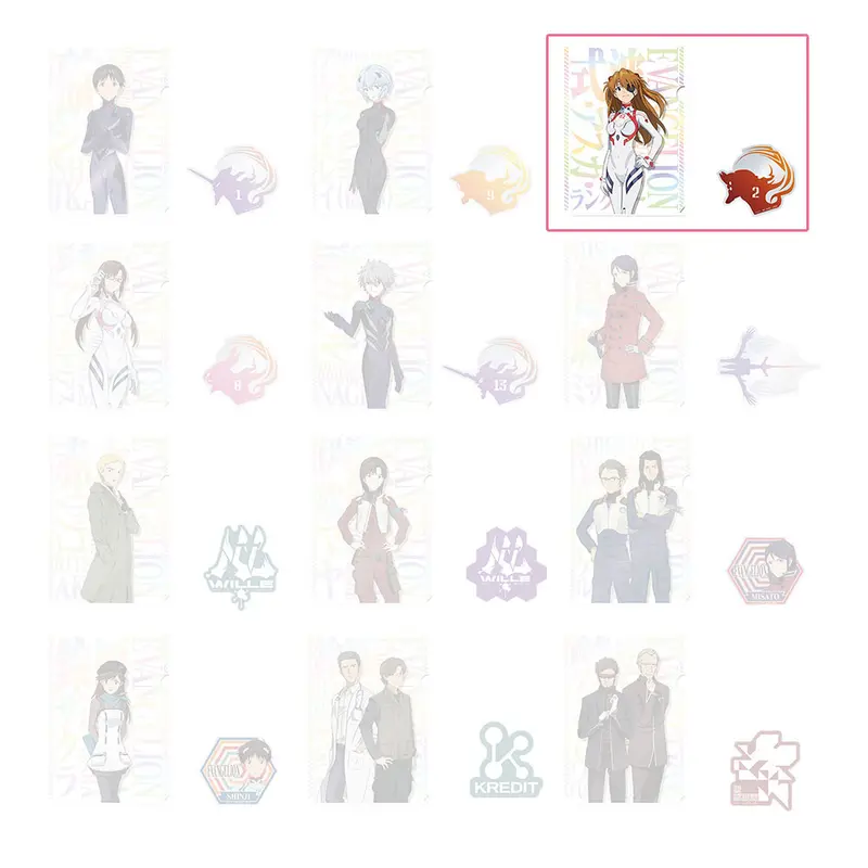 [Kuji] Evangelion ~ Eva-01, Out Of Control! ~ Ichiban Kuji G-Prize Clearfile+Sticker Asuka Shikinami Langley