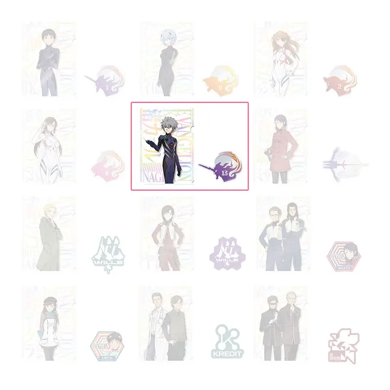 [Kuji] Evangelion ~ Eva-01, Out Of Control! ~ Ichiban Kuji G-Prize Clearfile+Sticker Kaworu Nagisa