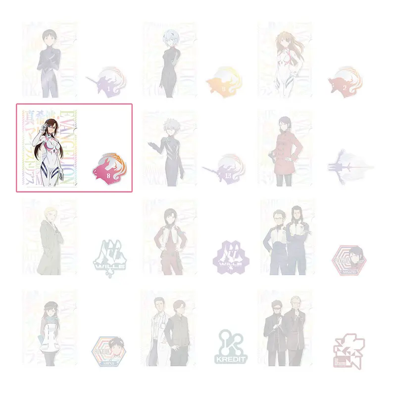 [Kuji] Evangelion ~ Eva-01, Out Of Control! ~ Ichiban Kuji G-Prize Clearfile+Sticker Mari Makinami