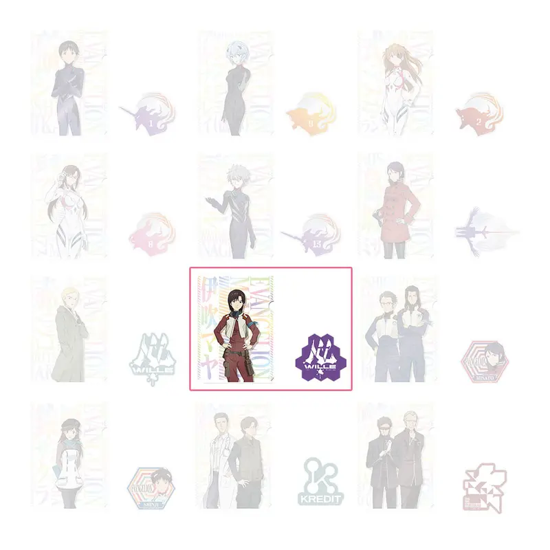 [Kuji] Evangelion ~ Eva-01, Out Of Control! ~ Ichiban Kuji G-Prize Clearfile+Sticker Maya Ibuki