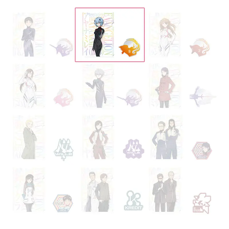 [Kuji] Evangelion ~ Eva-01, Out Of Control! ~ Ichiban Kuji G-Prize Clearfile+Sticker Rei Ayanami