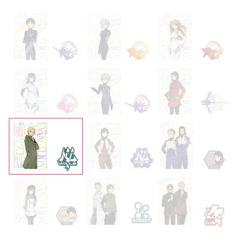 [Kuji] Evangelion ~ Eva-01, Out Of Control! ~ Ichiban Kuji G-Prize Clearfile+Sticker Ritsuko Akagi