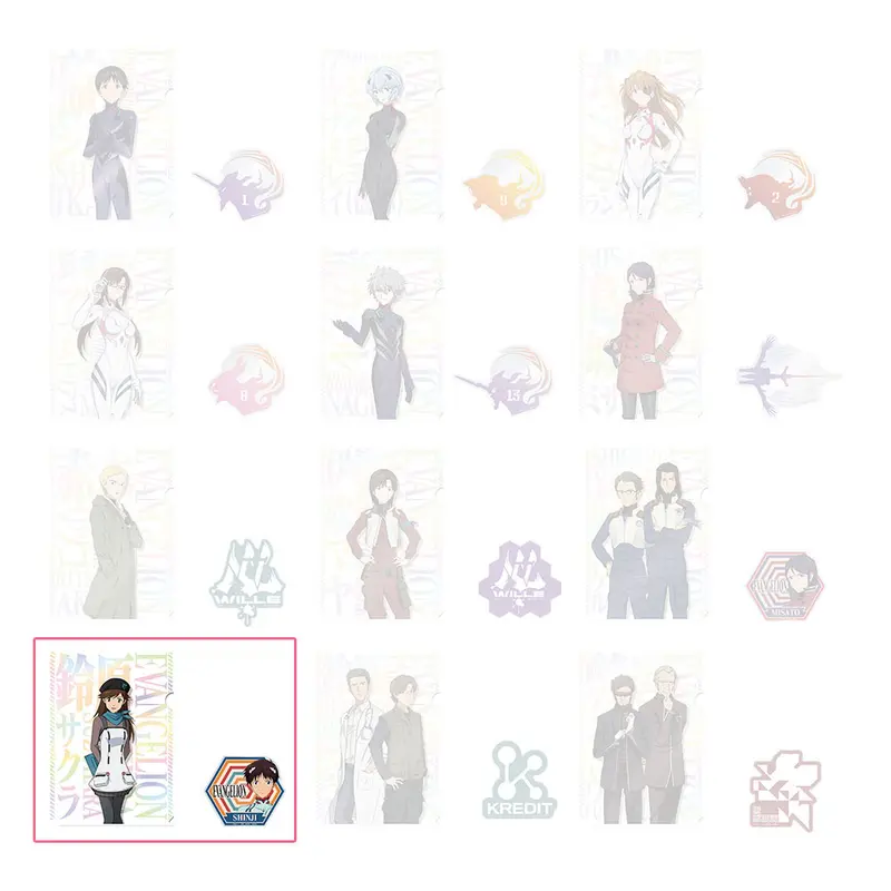 [Kuji] Evangelion ~ Eva-01, Out Of Control! ~ Ichiban Kuji G-Prize Clearfile+Sticker Sakura Suzuhara