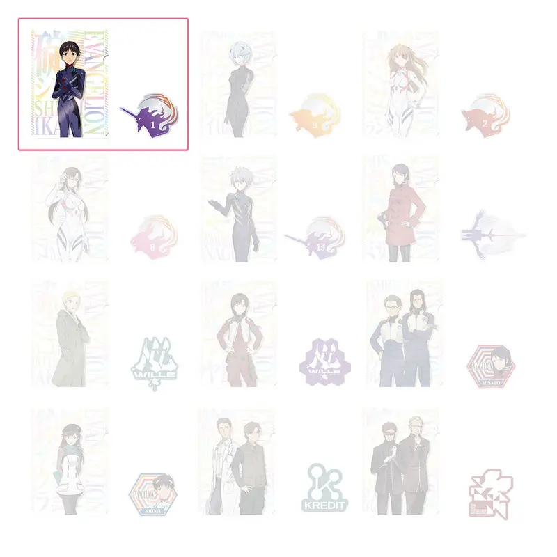 [Kuji] Evangelion ~ Eva-01, Out Of Control! ~ Ichiban Kuji G-Prize Clearfile+Sticker Shinji Ikari