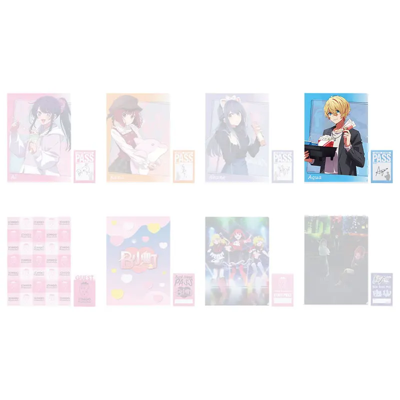 [Kuji] Oshi No Ko ~All the World's a Stage~ Ichiban Kuji H-Prize Clearfile mit Sticker-Set Aqua