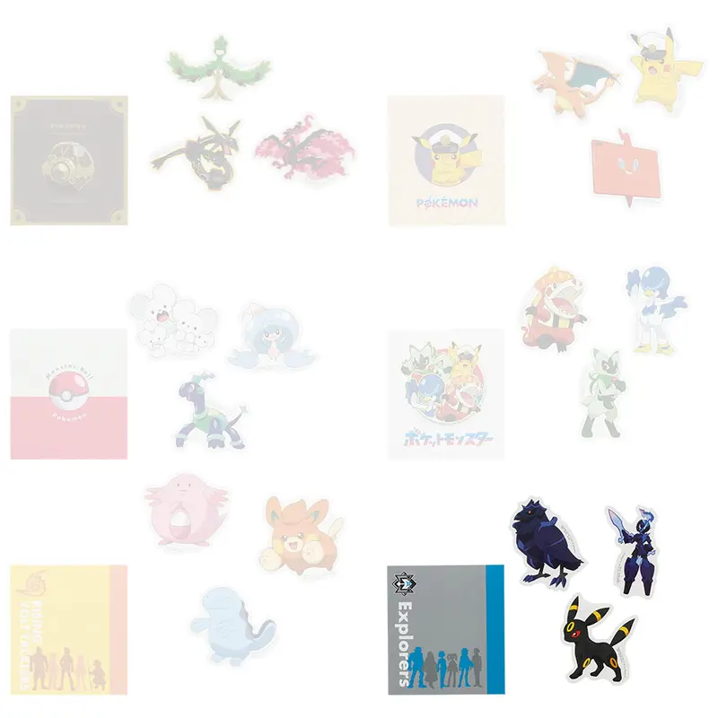 [Kuji] Pokemon Anime Ichiban Kuji F-Prize Mini Umschlag+Sticker-Set