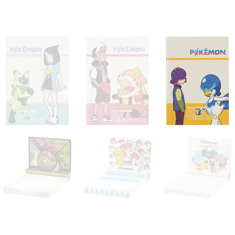 [Kuji] Pokemon Anime Ichiban Kuji G-Prize Notizheft Fuentente & Glurak mit Trainer