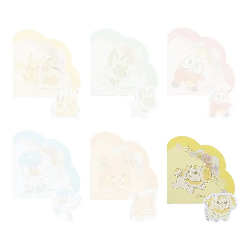 [Kuji] Pokemon ~Blooming Days~ Ichiban Kuji H-Prize Memo-Block & Sticker Set Hefel
