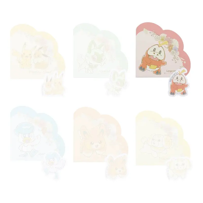 [Kuji] Pokemon ~Blooming Days~ Ichiban Kuji H-Prize Memo-Block & Sticker Set Krokel