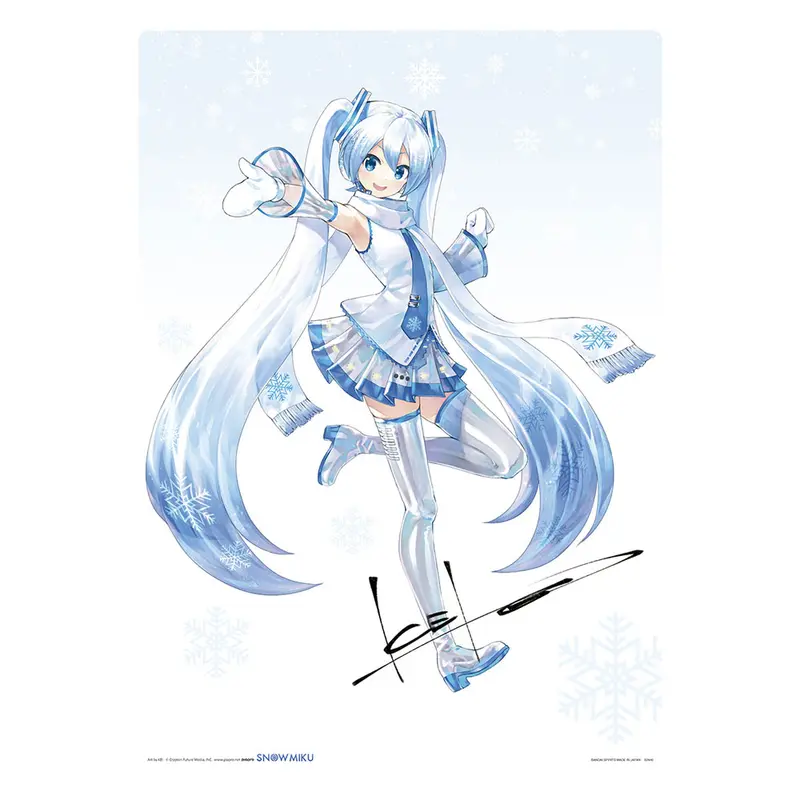 [Kuji] Snow Miku First Season Ichiban Kuji B-Prize Illustration Board Snow Miku