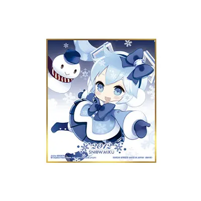[Kuji] Snow Miku Ichiban Kuji H-Prize Shikishi Snow Miku 2012