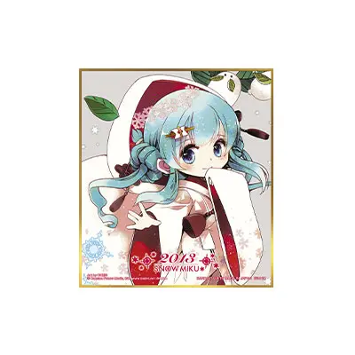 [Kuji] Snow Miku Ichiban Kuji H-Prize Shikishi Snow Miku 2013